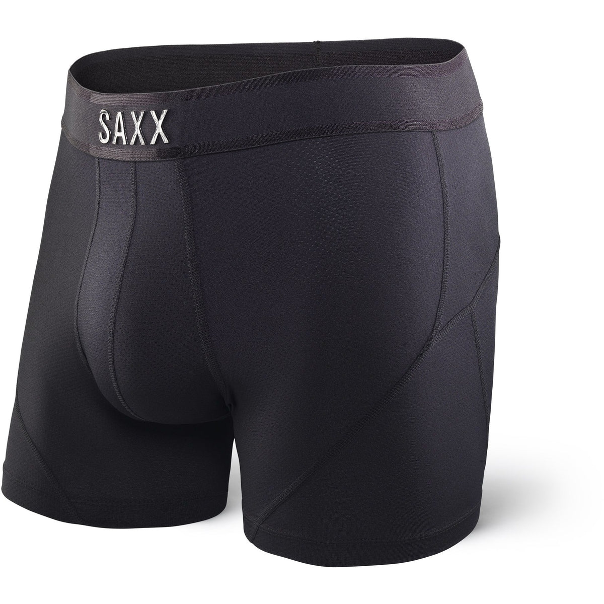 Men's quick-drying SAXX VIBE Boxer Briefs with hearts - gray. Grey
